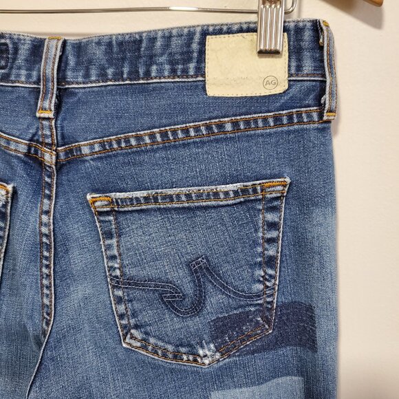 AG ADRIANO GOLDSCHMIED Ex-Boyfriend Slouchy Slim Patchwork Jeans Women's 27 x 26 - Picture 8 of 15